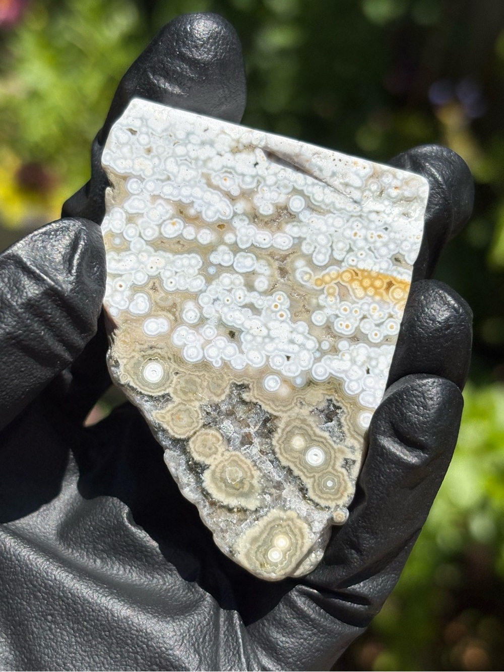 Ocean Jasper Crystal Freeform - Druzy Sea Jasper - Polished Orbicular Jasper
